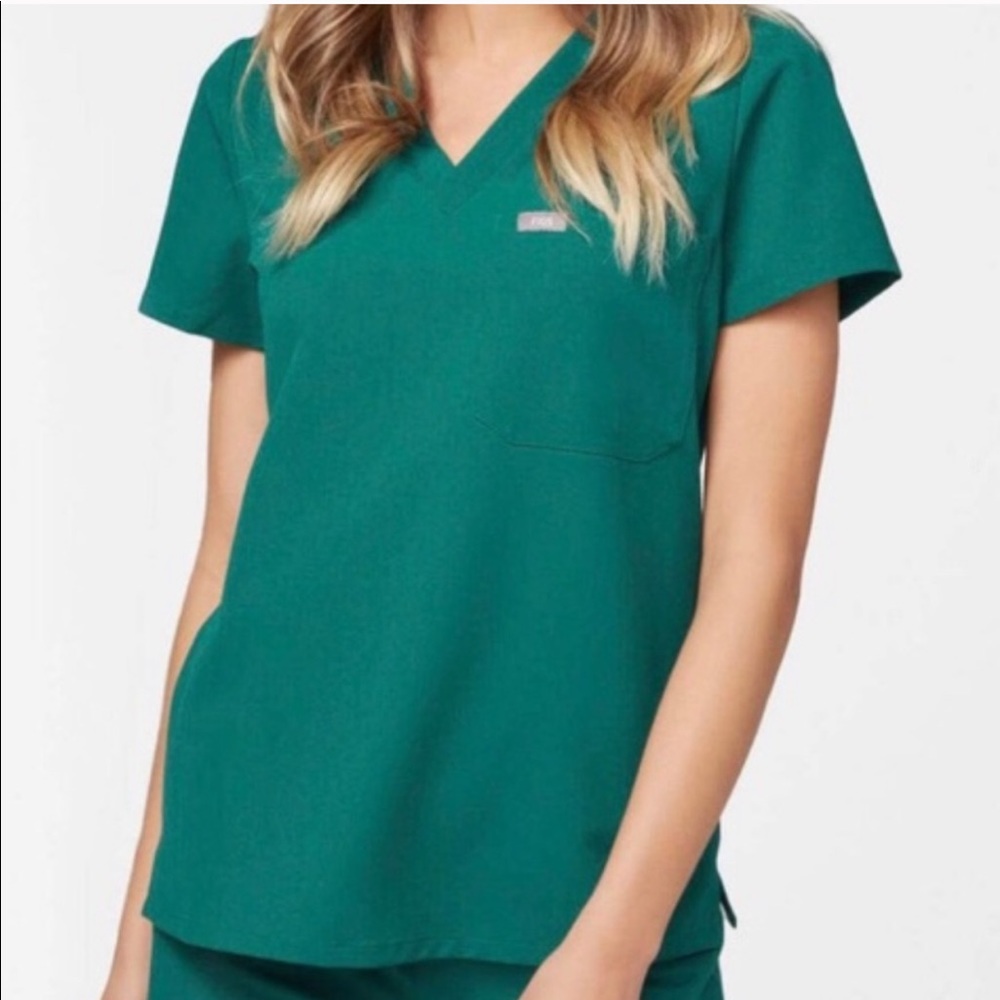 FIGS - forest green Catarina Scrub top